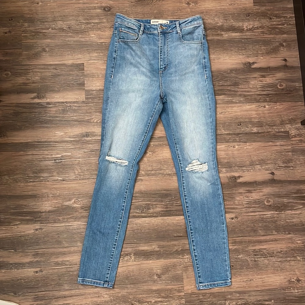 Garage High Waist Denim Jeans
